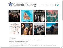 Tablet Screenshot of galactictouring.com